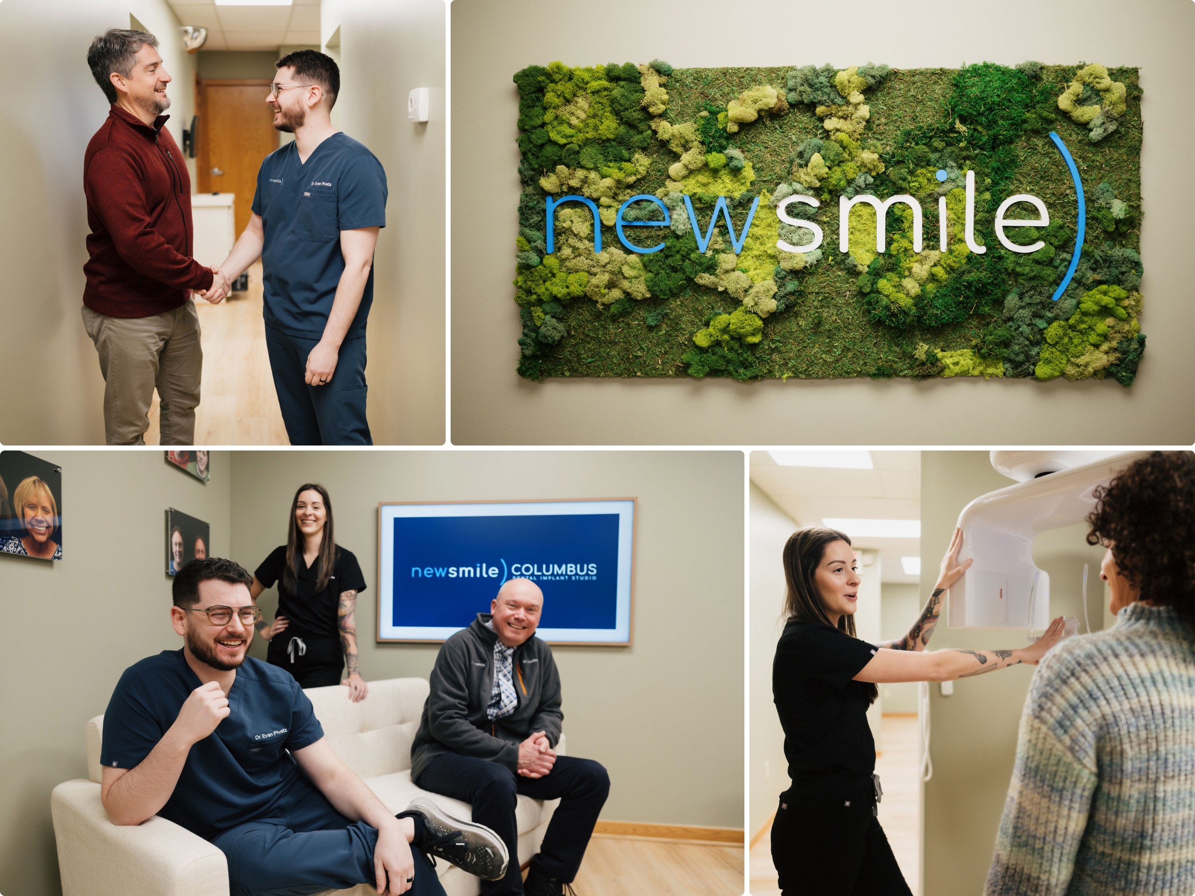 Dr. Evan Pivetz and his friendly dental team at New Smile Columbus Dental Implant Studio.