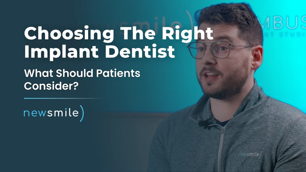Thumbnail image for a video about how to choose the right implant dentist for dental implant treatment