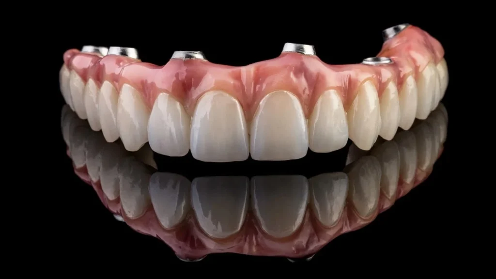All-On-6 zirconia dental implant prosthesis